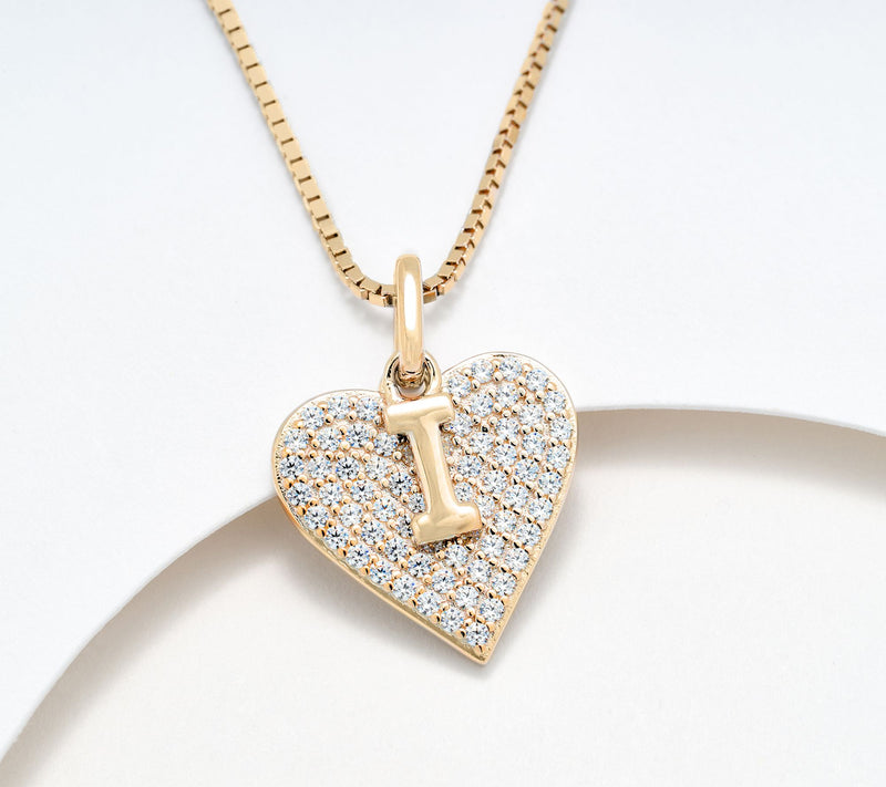 Diamonique x Kathy Levine All About You Necklace, 14k Plated — View 14