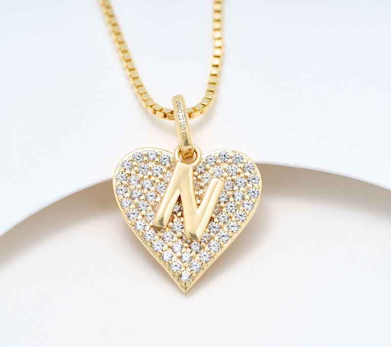 Diamonique x Kathy Levine All About You Necklace, 14k Plated — View 6