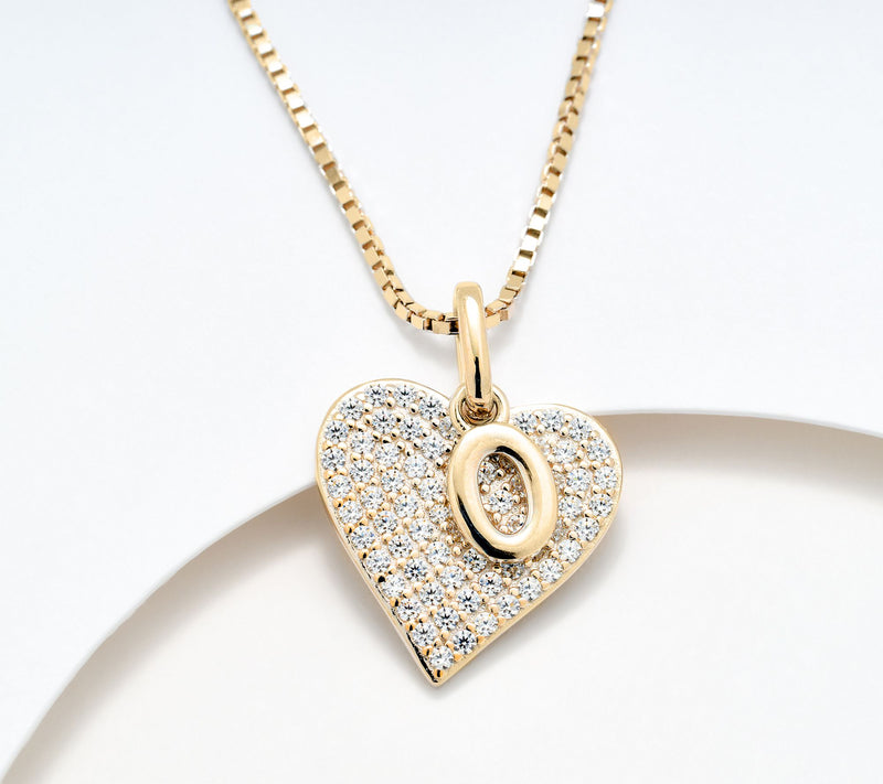Diamonique x Kathy Levine All About You Necklace, 14k Plated — View 22