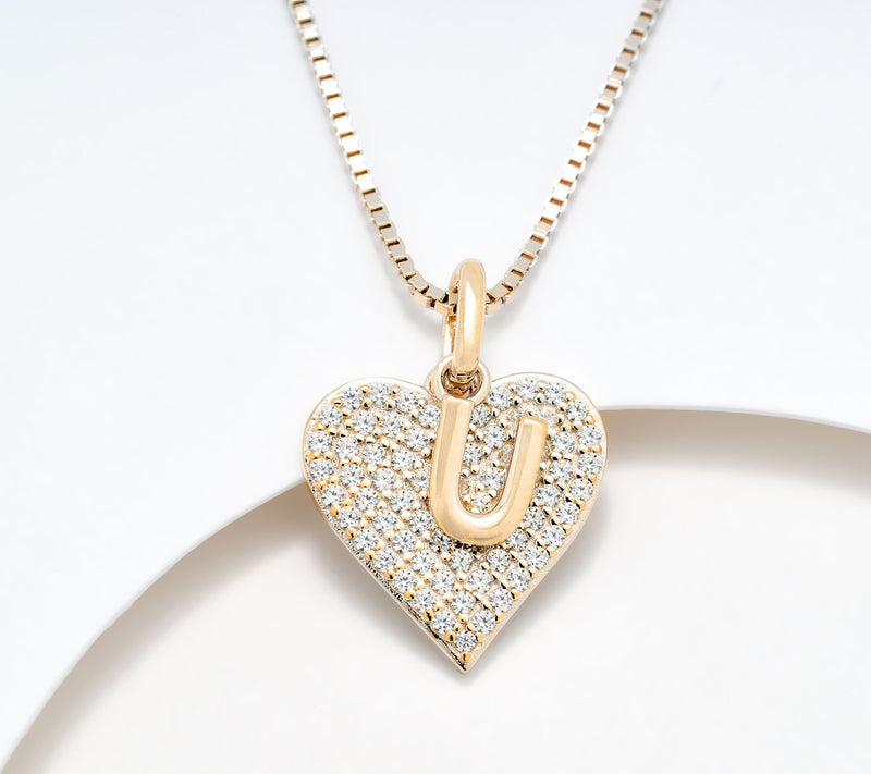 Diamonique x Kathy Levine All About You Necklace, 14k Plated — View 29