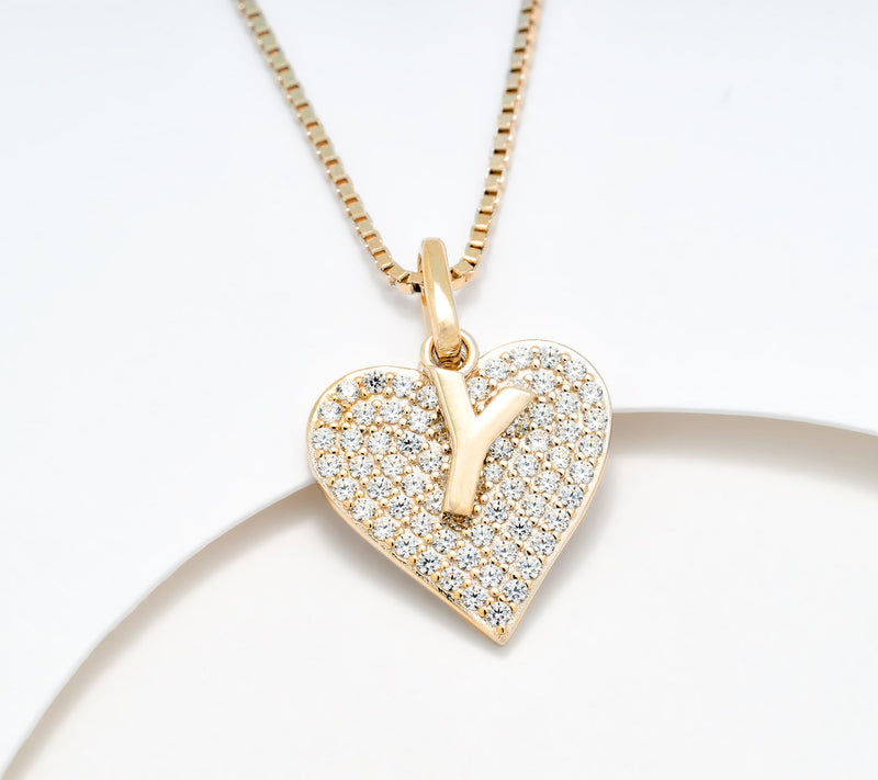 Diamonique x Kathy Levine All About You Necklace, 14k Plated — View 35
