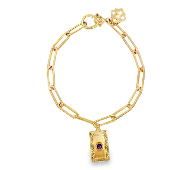 Elyse Ryan 14K Gold Clad Yiyi Gemstone Bracelet — View 9