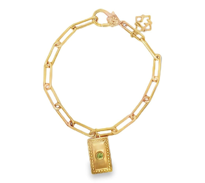 Elyse Ryan 14K Gold Clad Yiyi Gemstone Bracelet — View 10