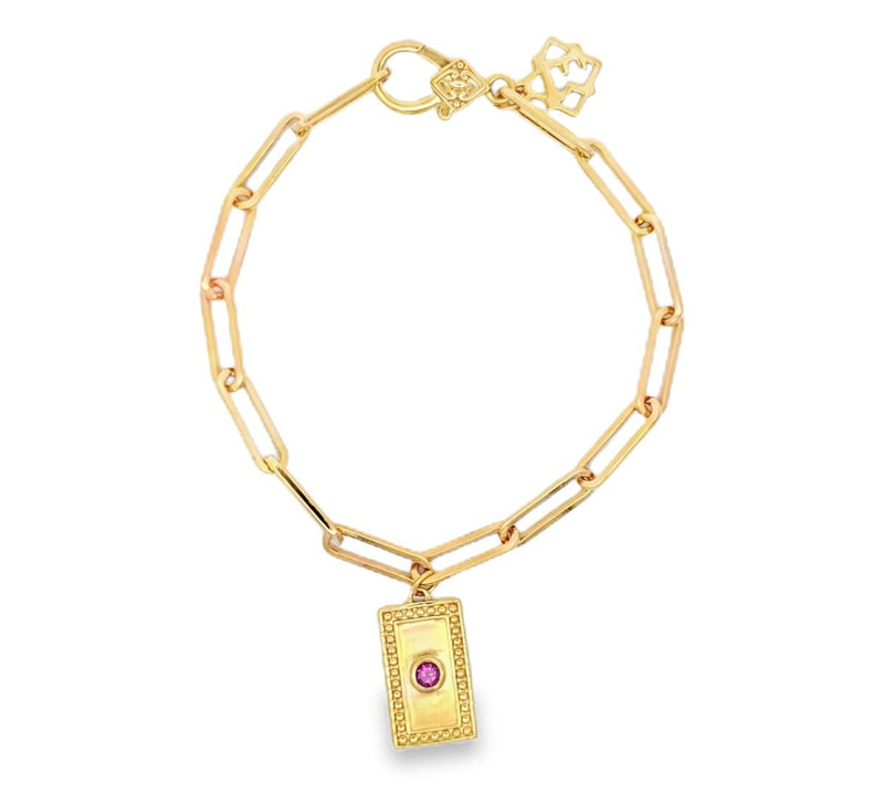Elyse Ryan 14K Gold Clad Yiyi Gemstone Bracelet — View 13