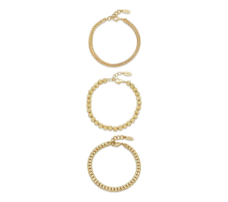 Ettika Classical Trio Bracelet Set — Main view