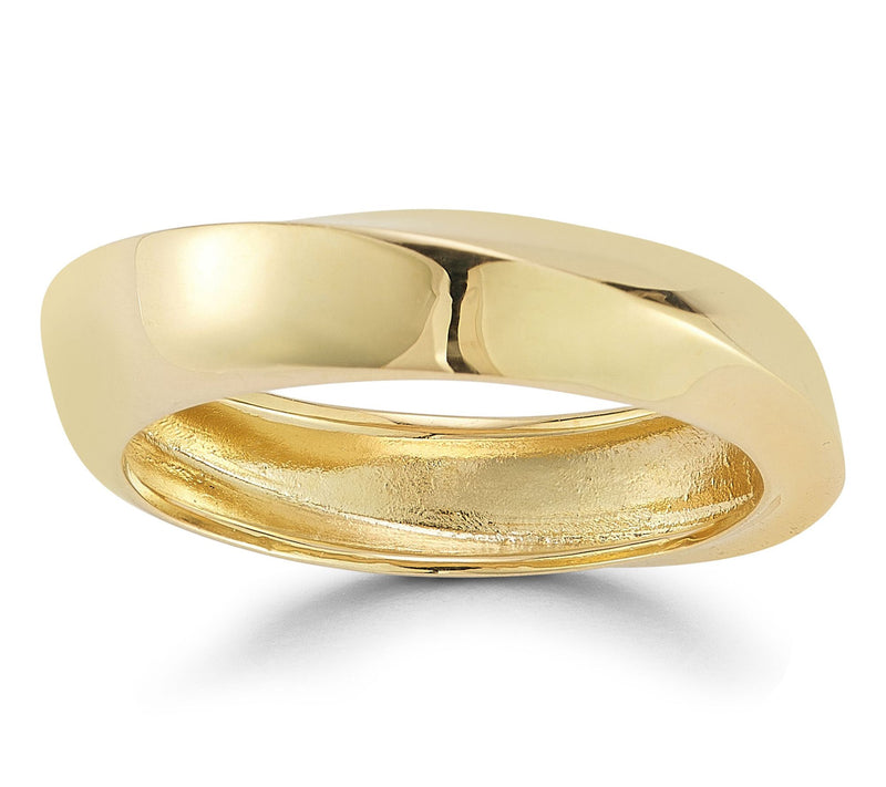Italian Gold Bold Wave Ring, 14K — View 7
