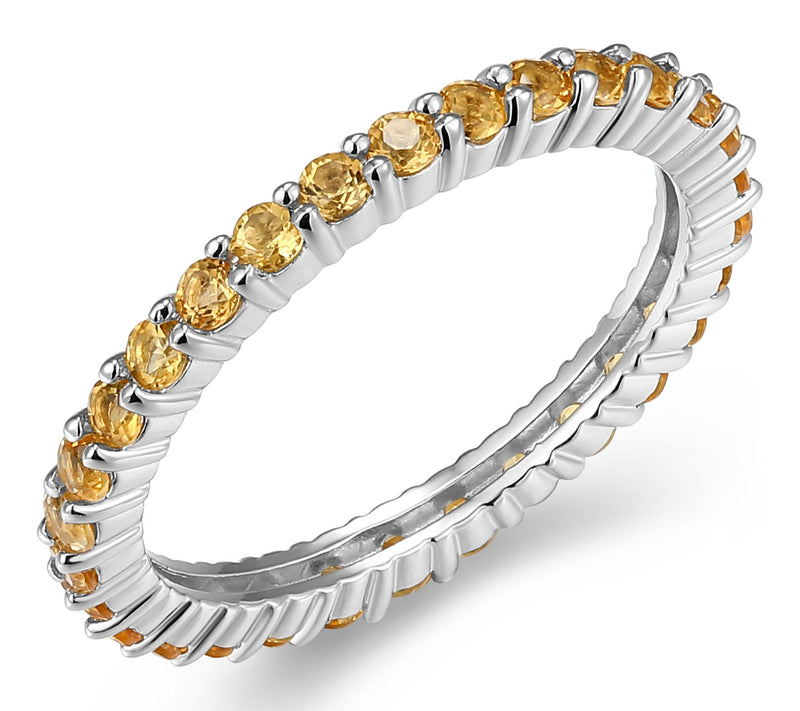 Affinity Gems Genuine Gemstone Band Ring, Sterling Silver — View 18