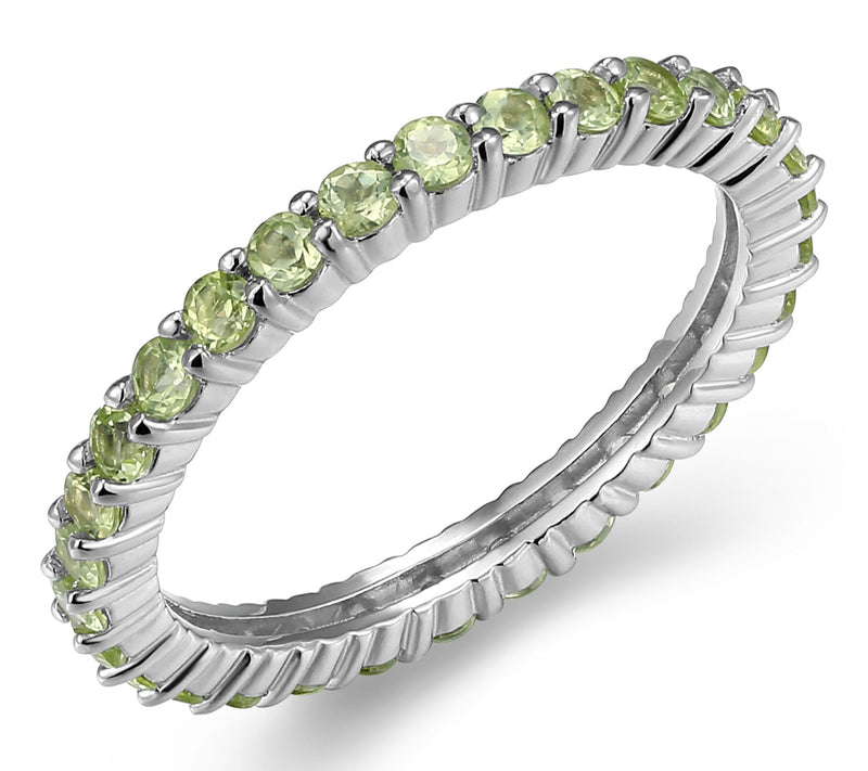 Affinity Gems Genuine Gemstone Band Ring, Sterling Silver — View 22