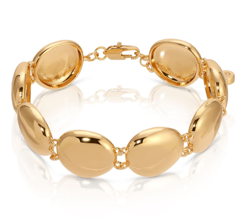 Ettika Polished Pebble Link Bracelet — View 6