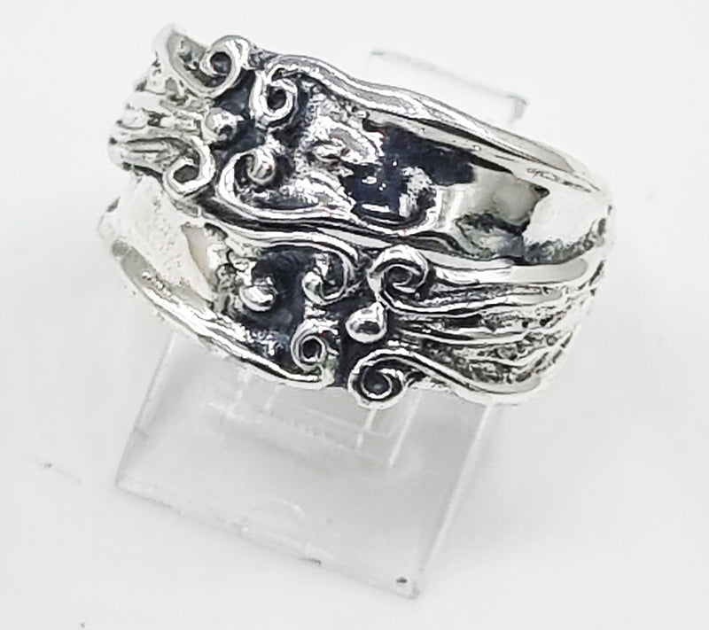 Hagit Sterling Silver Textured Bypass Ring — Main view