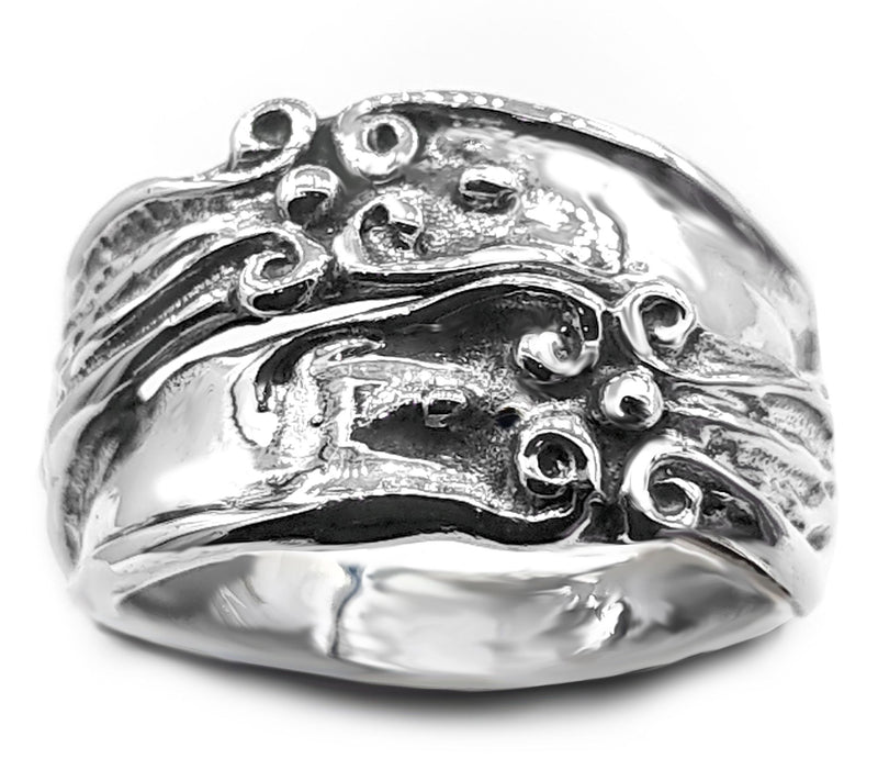 Hagit Sterling Silver Textured Bypass Ring — View 3