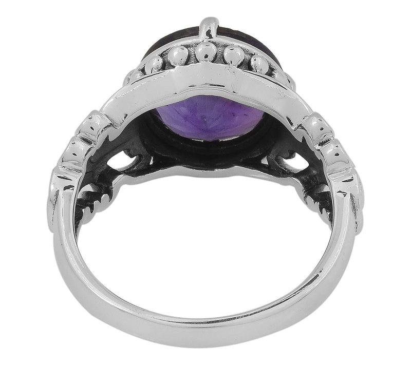 Artisan Crafted Sterling Silve r 4.60 cttw Ame thyst Ring — View 4