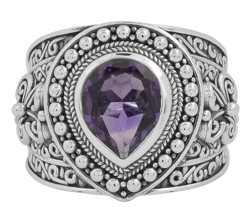 Artisan Crafted Sterling Silver 2.05 cttw Amethst Ring — View 3