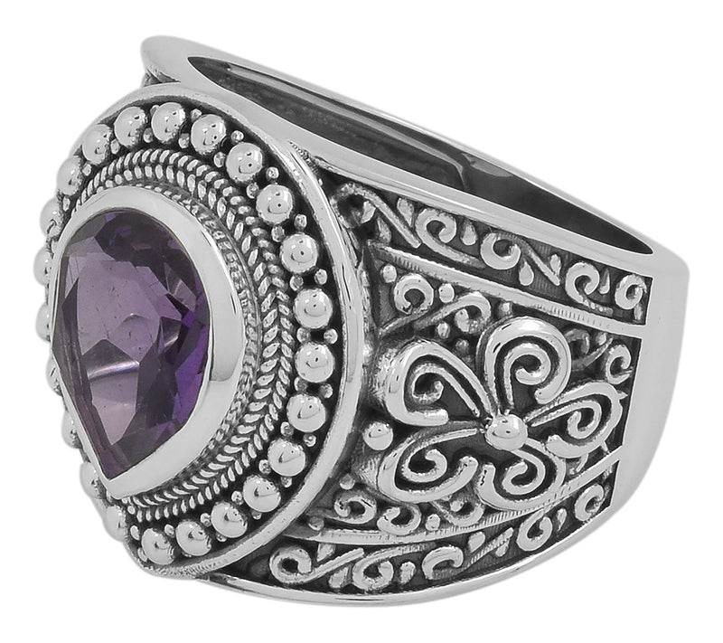 Artisan Crafted Sterling Silver 2.05 cttw Amethst Ring — View 2