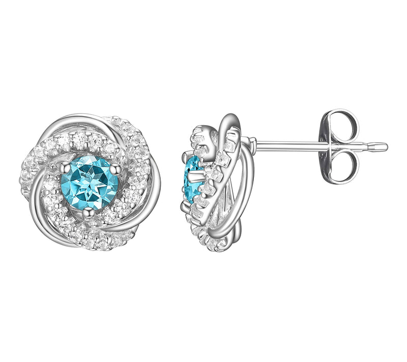 Affinity Gems Birthstone Stud Earrings, SterlinSilver — View 29