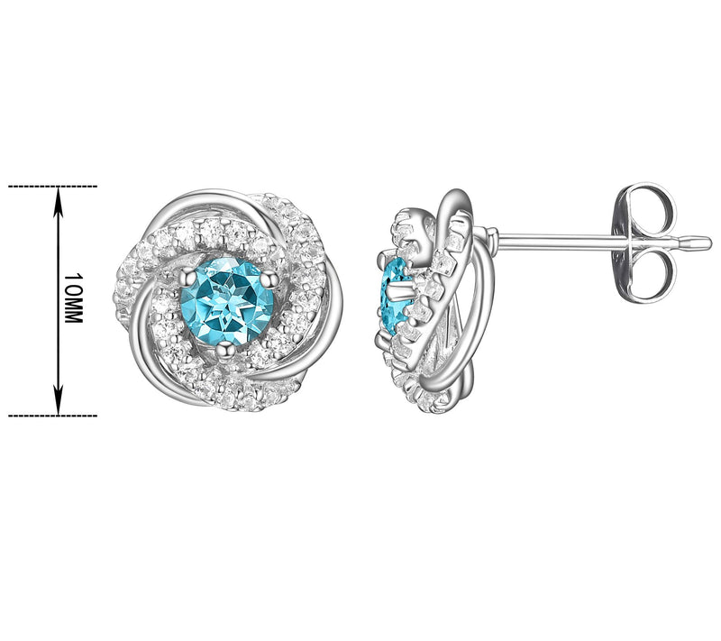 Affinity Gems Birthstone Stud Earrings, SterlinSilver — View 28