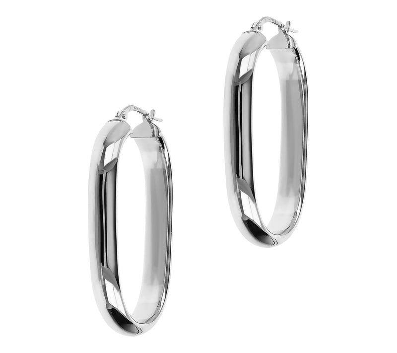 David Markstein Bronze 1-1/2" Oval Hoop Earrings, 14K Plated — View 8
