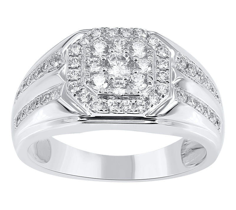 Affinity Diamonds Men's 1.00 cttw Ring 14K White Gold — Main view