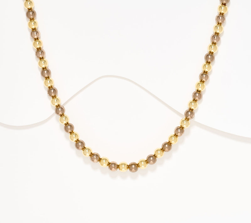 David Markstein Bronze 8mm Bead Magnetic 18" Necklace — Main view