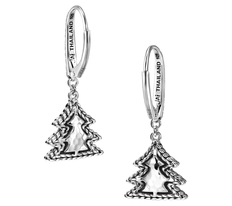JAI Sterling Silver Gemstone Symbols of Love Earrings — View 6