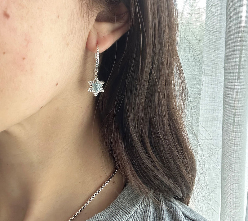 JAI Sterling Silver Gemstone Symbols of Love Earrings — View 9