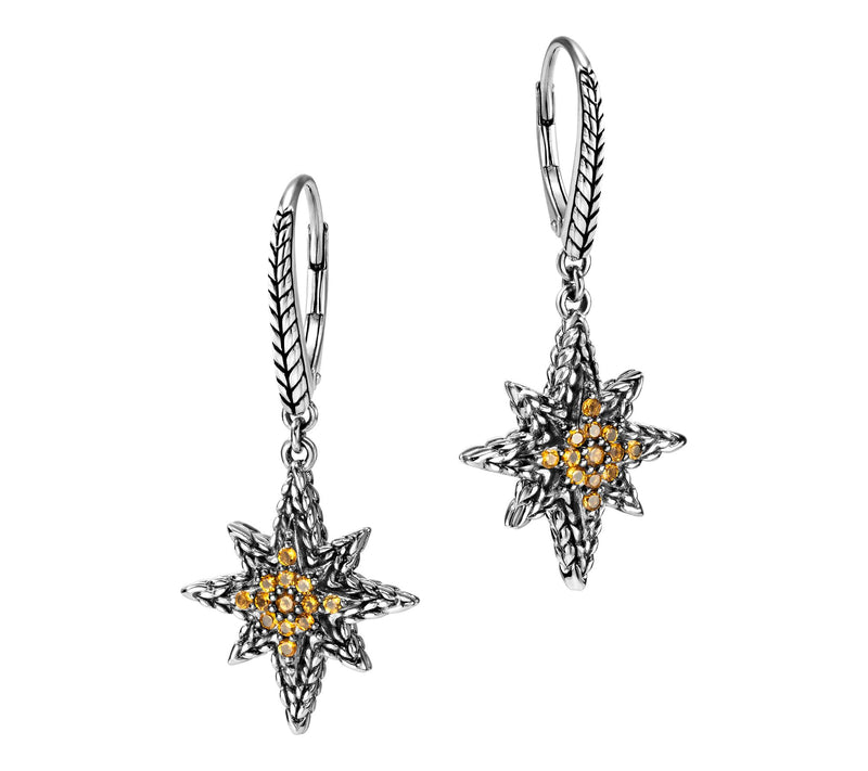 JAI Sterling Silver Gemstone Symbols of Love Earrings — Main view