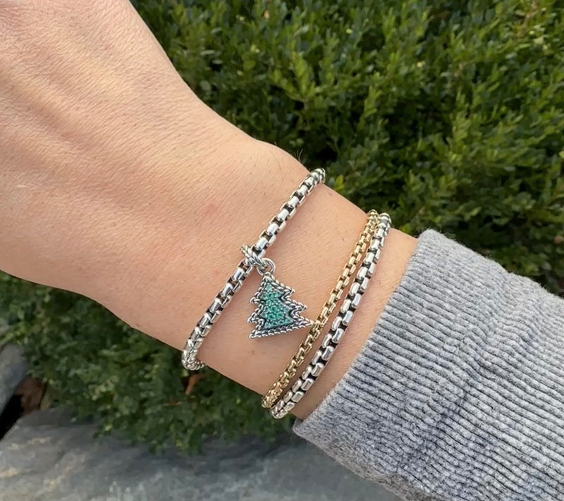 JAI Sterling Silver Gemstone Symbols of LoveCharm Bracelet — View 7
