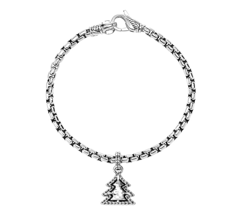 JAI Sterling Silver Gemstone Symbols of LoveCharm Bracelet — View 3