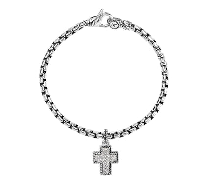 JAI Sterling Silver Gemstone Symbols of LoveCharm Bracelet