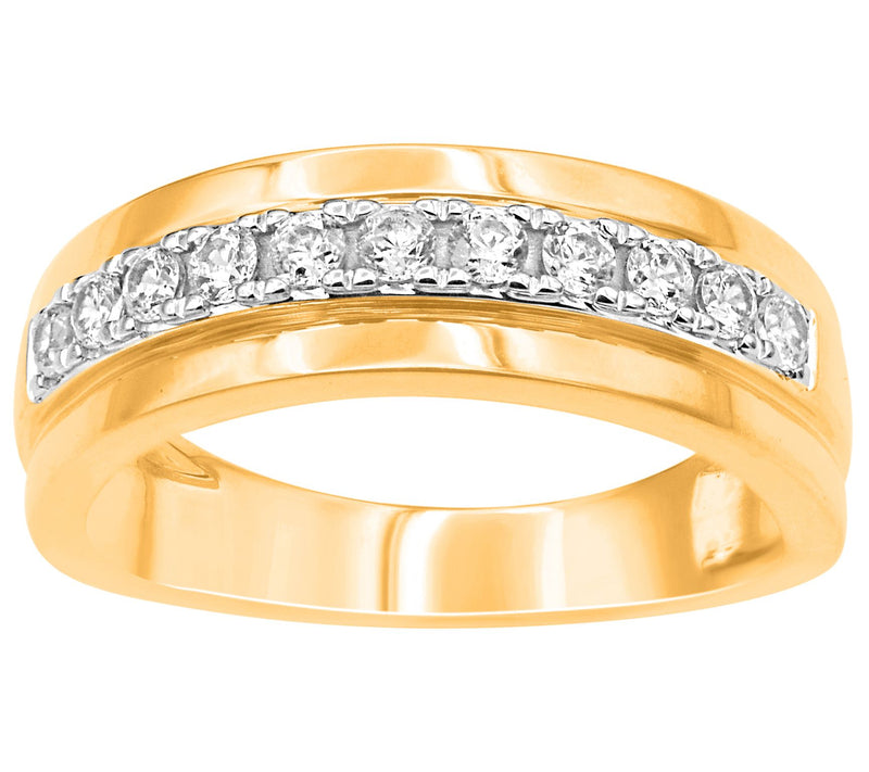 Affinity Diamonds Men's 0.50 cttw Wedding BandRing, 14K Gold — Main view