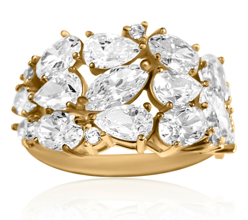 Diamonique x Kathy Levine 6.60 cttw Splurge Ring, Sterling — Main view