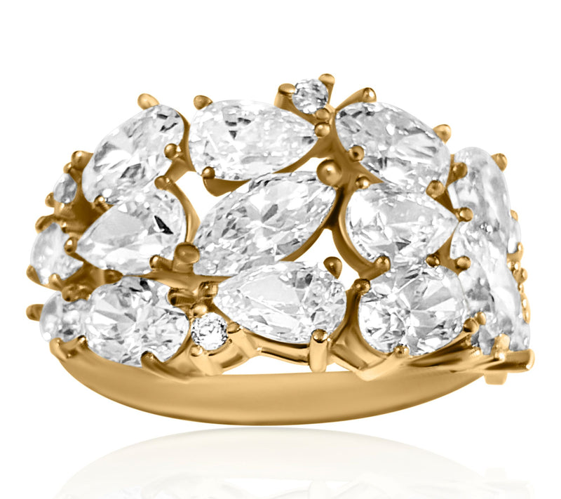 Diamonique x Kathy Levine 6.60 cttw Splurge Ring, Sterling — View 5