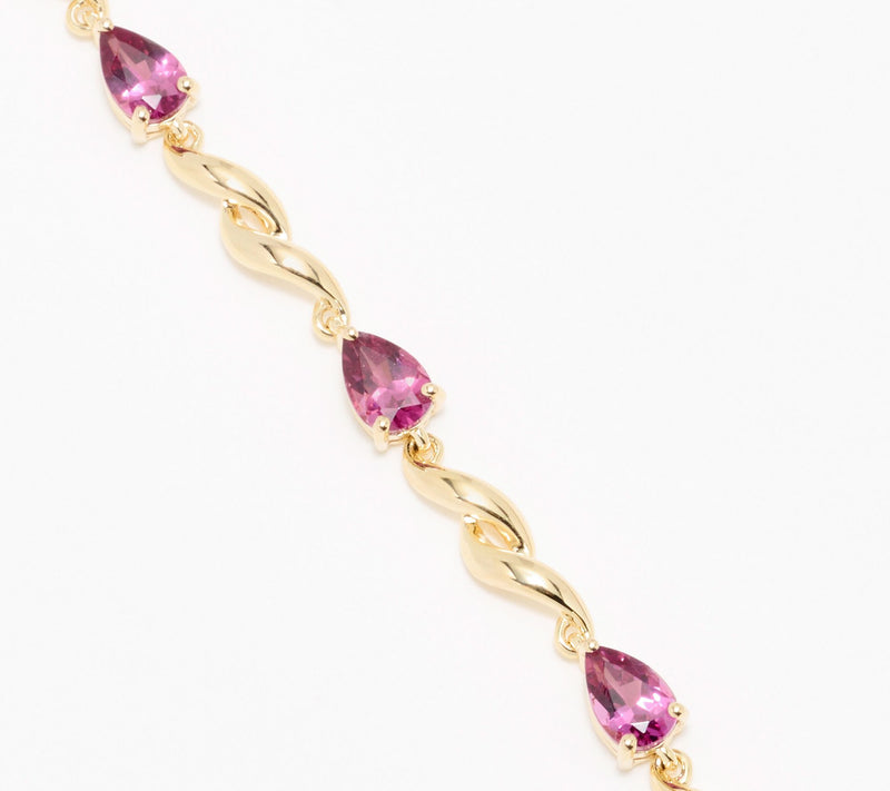 Vault Discoveries 3.00ct Magenta Garnet Tennis Bracelet, Sterl — View 2
