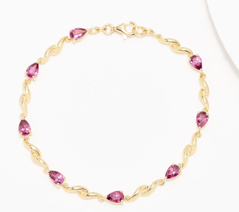 Vault Discoveries 3.00ct Magenta Garnet Tennis Bracelet, Sterl — View 8