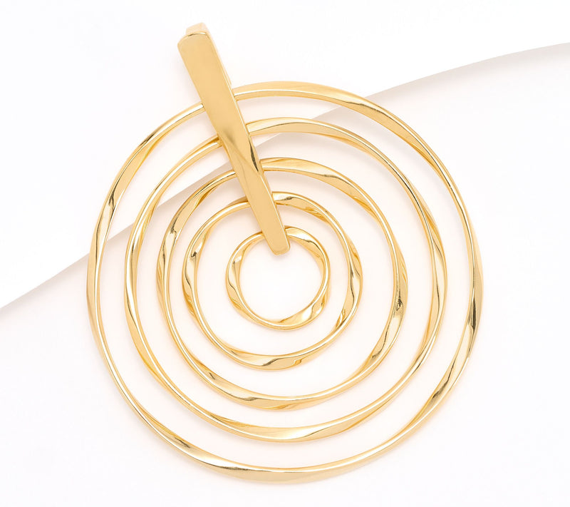Christian James by Scott Grimes 14K Clad Ripple Multi-Circle Enhancer, 12.0g — Main view