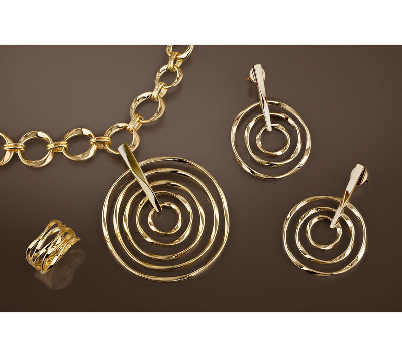 Christian James by Scott Grimes 14K Clad Ripple Multi-Circle Enhancer, 12.0g — View 4