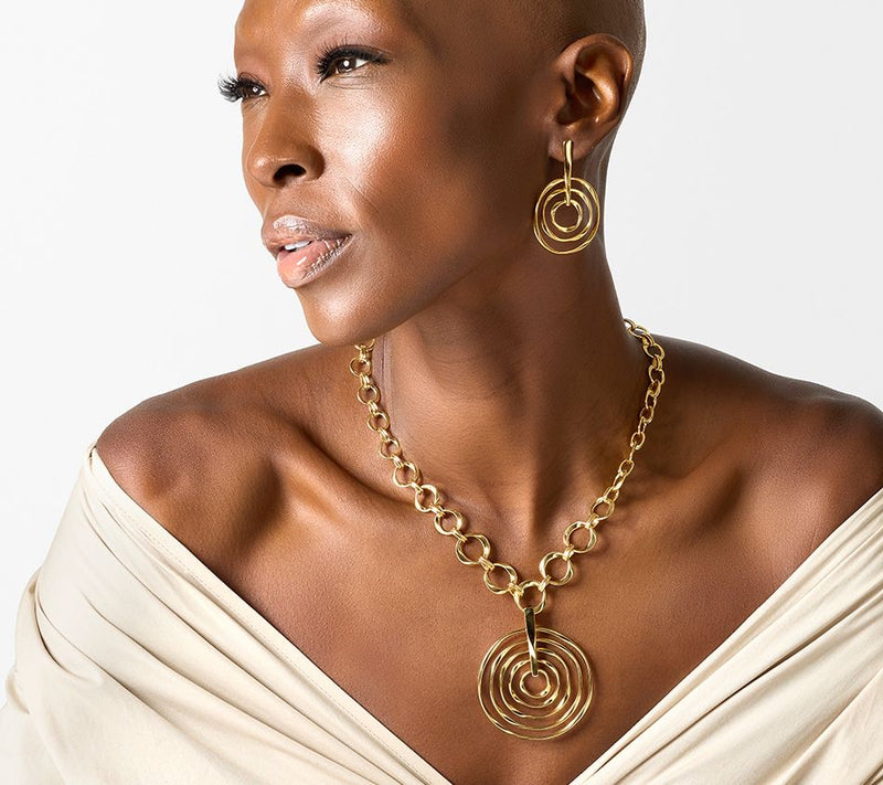 Christian James by Scott Grimes 14K Clad Ripple Multi-Circle Enhancer, 12.0g — View 5