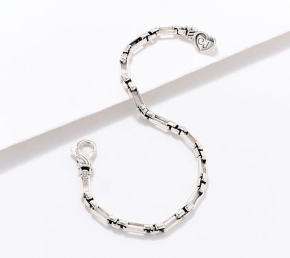 Christian James by Scott Grimes Sterling 4mm Luciano Link Bracelet, 8.9g