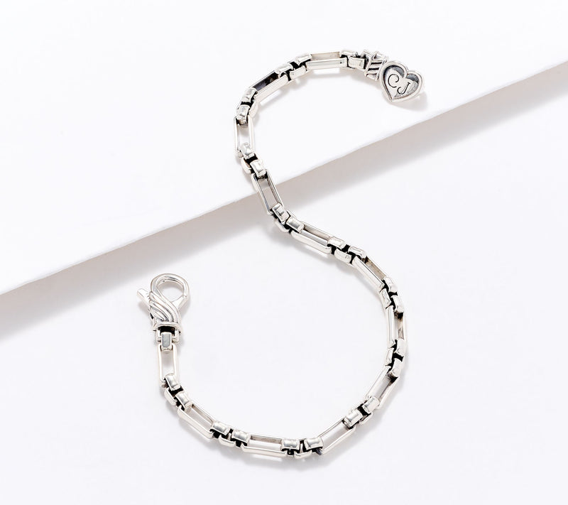 Christian James by Scott Grimes Sterling 4mm Luciano Link Bracelet, 8.9g — Main view