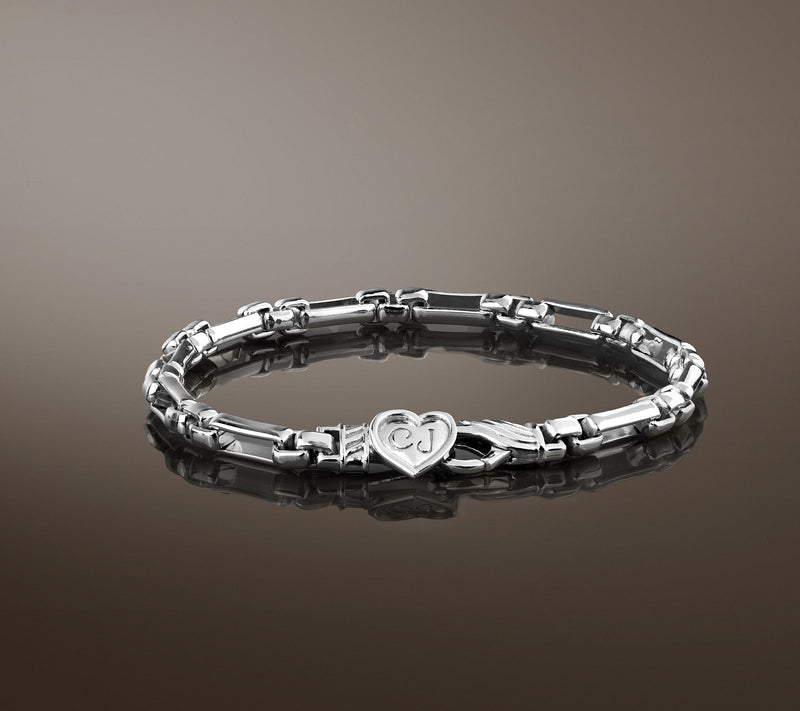 Christian James by Scott Grimes Sterling 4mm Luciano Link Bracelet, 8.9g — View 4