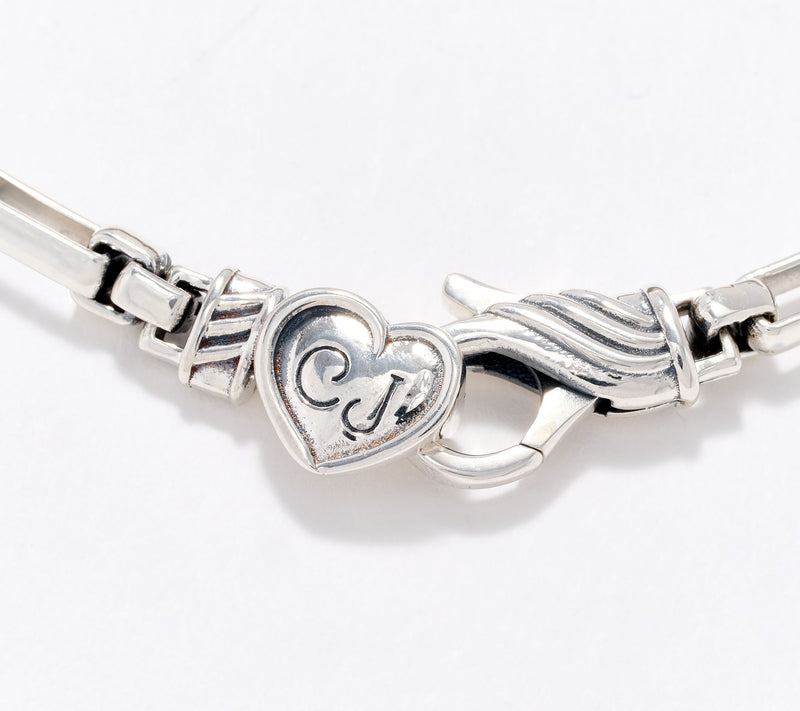 Christian James by Scott Grimes Sterling 4mm Luciano Link Bracelet, 8.9g — View 3
