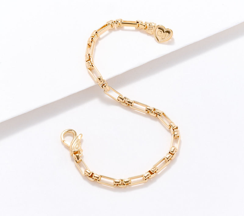 Christian James by Scott Grimes 14K Clad 4mm Luciano Link Bracelet, 8.9g — Main view