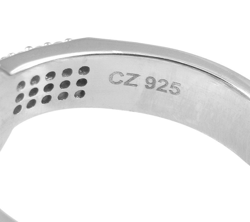 Diamonique 2.05 cttw Cluster Cocktail Ring, Sterling Silver — View 4