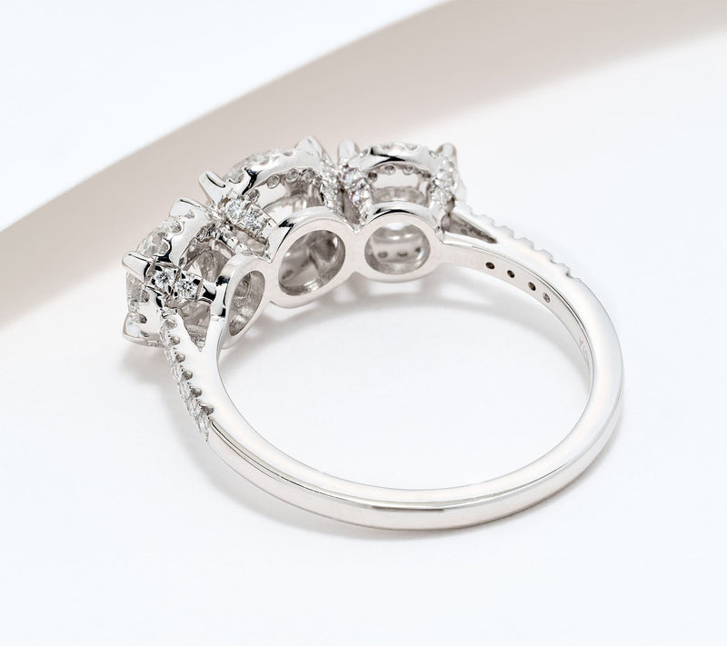 Fire Light Lab Grown Diamond 2.50 cttw Ring, 14K White — View 2