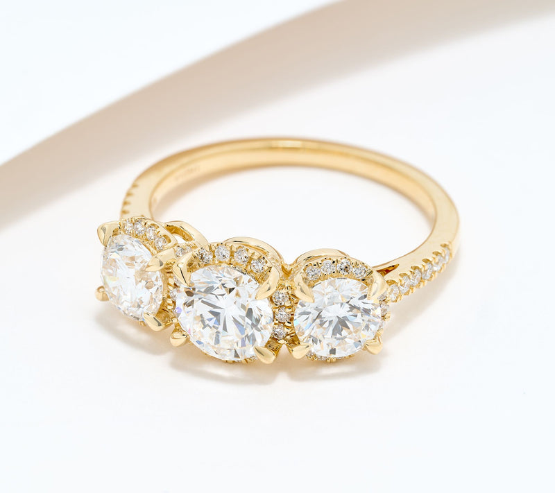 Fire Light Lab Grown Diamond 2.50 cttw Ring, 14K Yellow — Main view