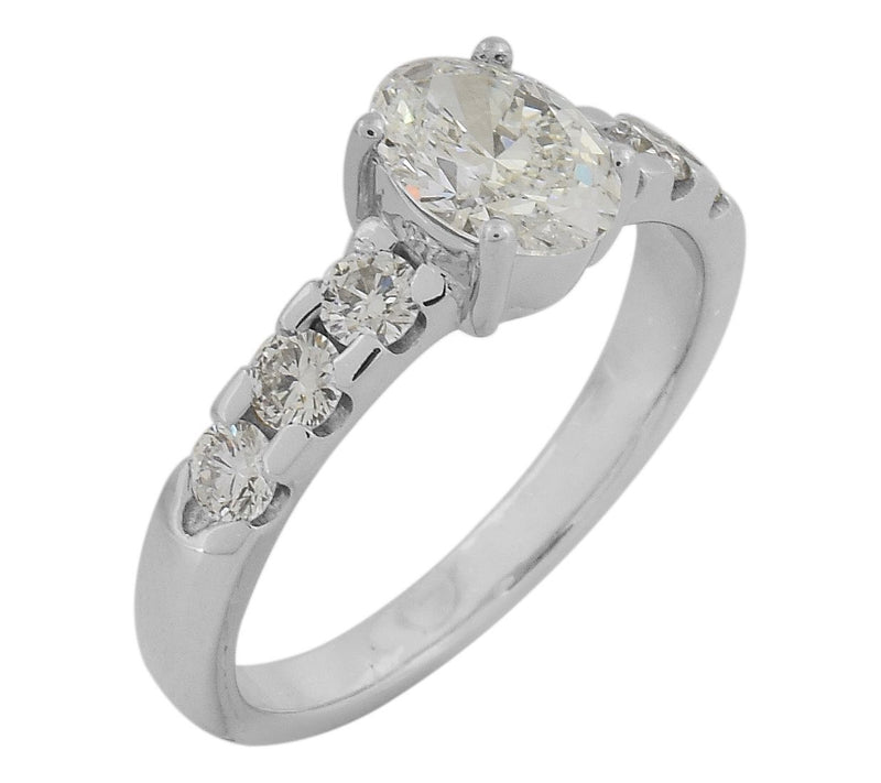 Dazzle Lab Grown Diamond 1.70 cttw Engagement Ring, Sterling — View 10