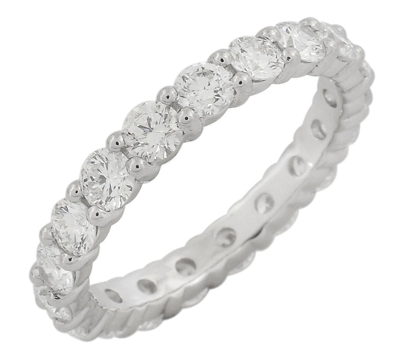 Dazzle Lab Grown Diamond 1.90 cttw Eternity Ring, Sterling — View 9