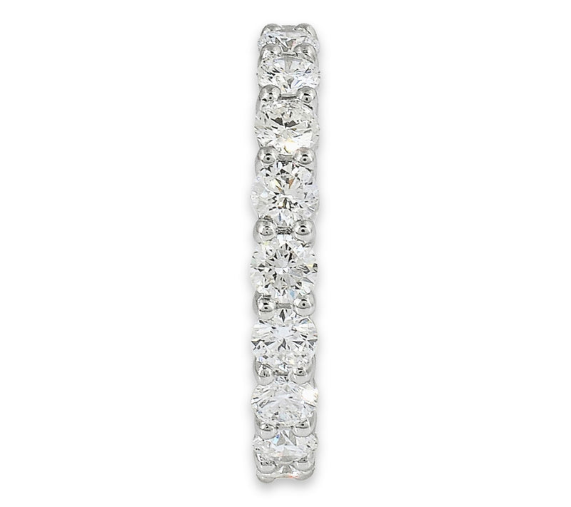 Dazzle Lab Grown Diamond 1.90 cttw Eternity Ring, Sterling — View 3