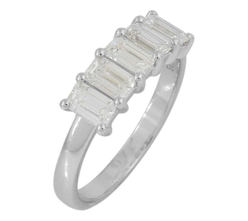 Dazzle Lab Grown Diamond 1.50 cttw 5-Stone Ring, Sterling — View 10