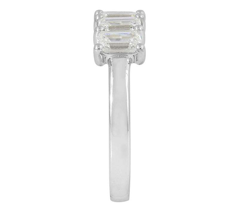 Dazzle Lab Grown Diamond 1.50 cttw 5-Stone Ring, Sterling — View 4